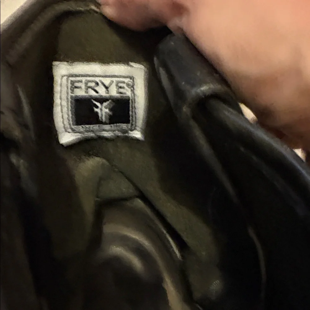 Frye Black Leather Women Harness Boots - Picture 2 of 8